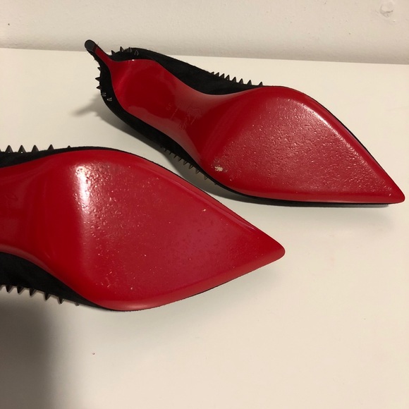 Studded Christian Louboutin suede Anjalina 85 - Picture 9 of 15